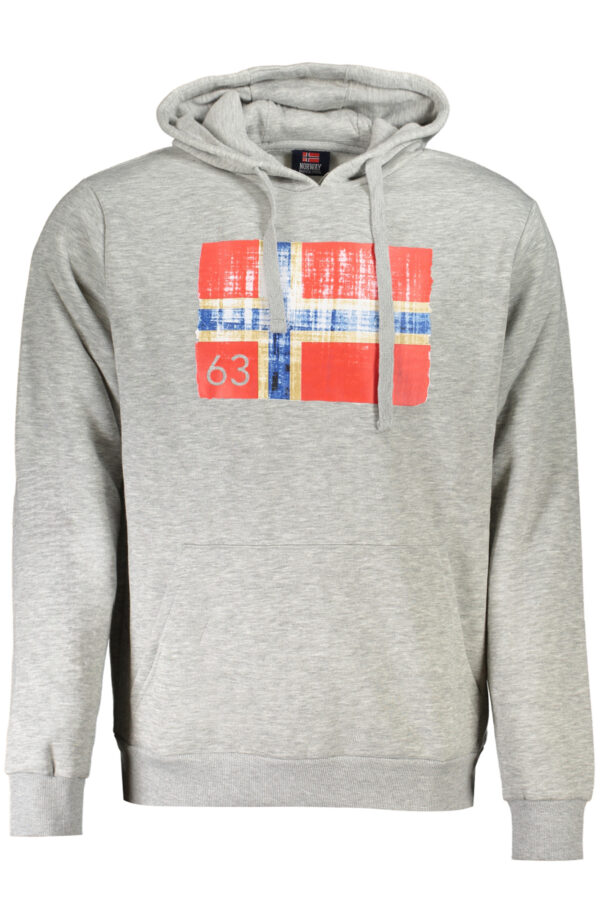 NORWAY 1963 FELPA SENZA ZIP UOMO GRIGIO