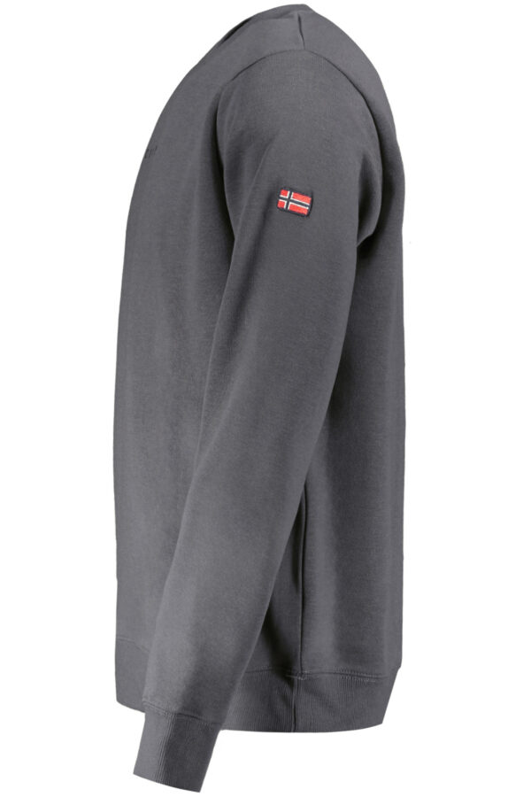 NORWAY 1963 FELPA SENZA ZIP UOMO GRIGIO - immagine 3