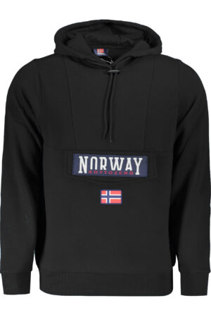 NORWAY 1963 FELPA SENZA ZIP UOMO NERO