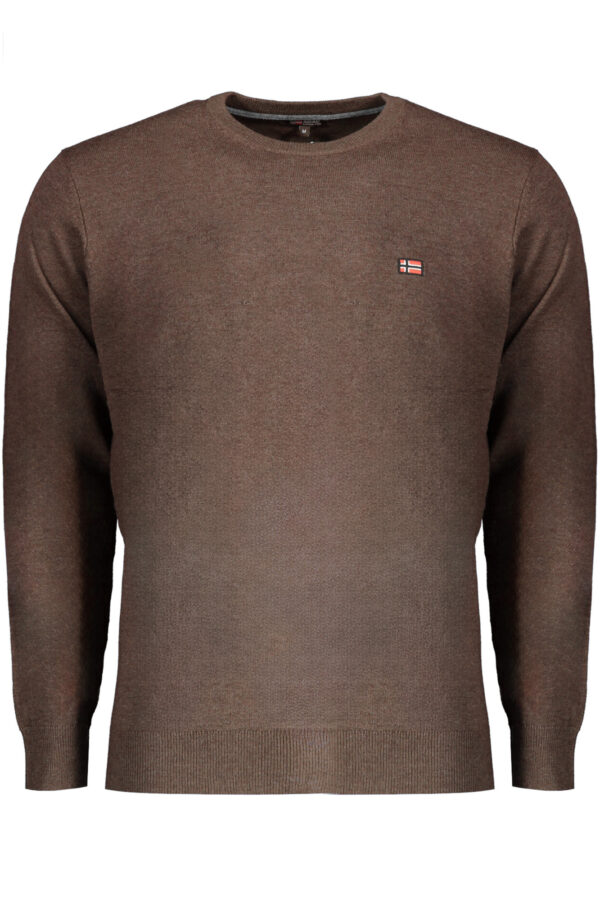 NORWAY 1963 MAGLIA UOMO MARRONE