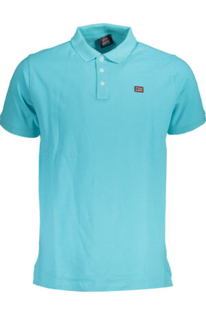 NORWAY 1963 POLO MANICHE CORTE UOMO AZZURRO