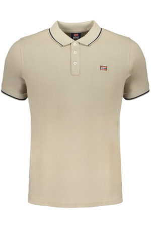NORWAY 1963 POLO MANICHE CORTE UOMO BEIGE