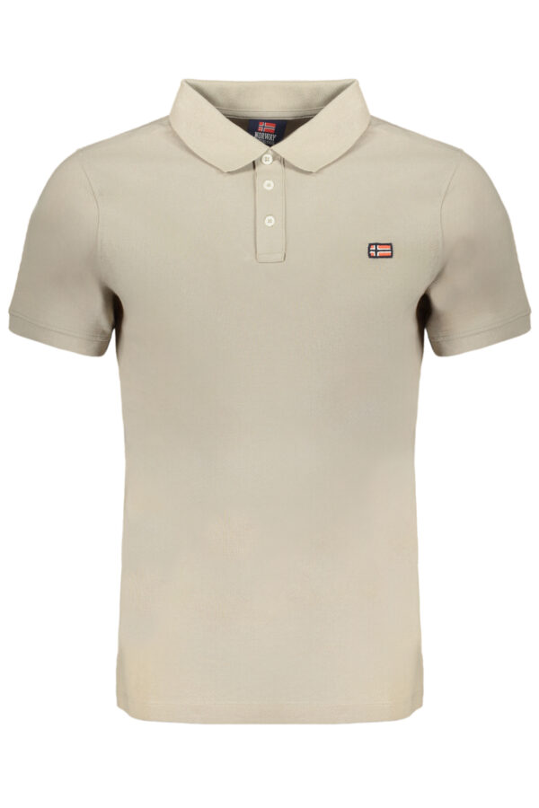 NORWAY 1963 POLO MANICHE CORTE UOMO BEIGE