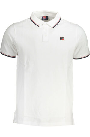 NORWAY 1963 POLO MANICHE CORTE UOMO BIANCO