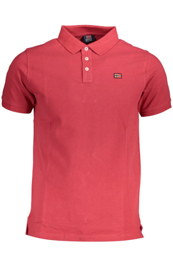 NORWAY 1963 POLO MANICHE CORTE UOMO ROSSO