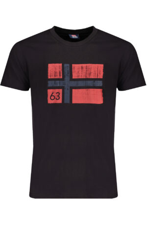 NORWAY 1963 T-SHIRT MANICHE CORTE UOMO NERO