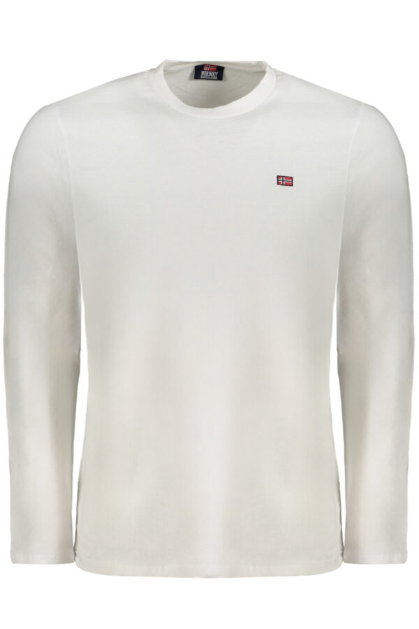 NORWAY 1963 T-SHIRT MANICHE LUNGHE UOMO BIANCO