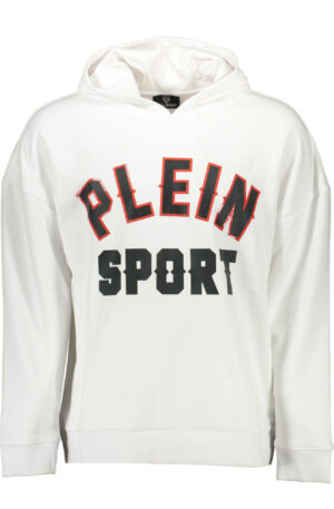 PLEIN SPORT FELPA SENZA ZIP UOMO BIANCO