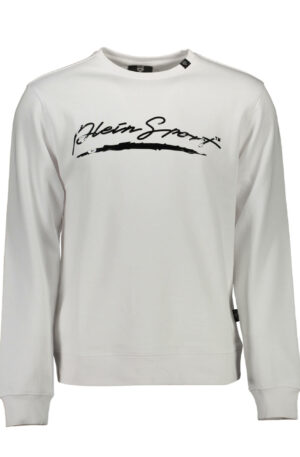 PLEIN SPORT FELPA SENZA ZIP UOMO BIANCO