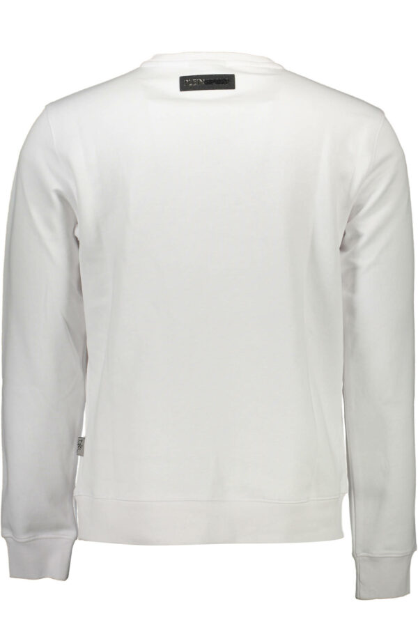 PLEIN SPORT FELPA SENZA ZIP UOMO BIANCO - immagine 2