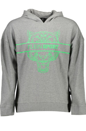 PLEIN SPORT FELPA SENZA ZIP UOMO GRIGIO