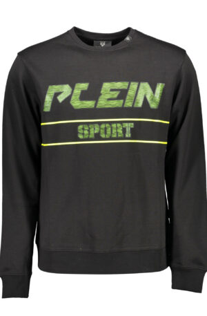 PLEIN SPORT FELPA SENZA ZIP UOMO NERO