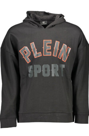 PLEIN SPORT FELPA SENZA ZIP UOMO NERO