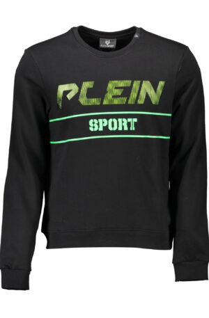 PLEIN SPORT FELPA SENZA ZIP UOMO NERO