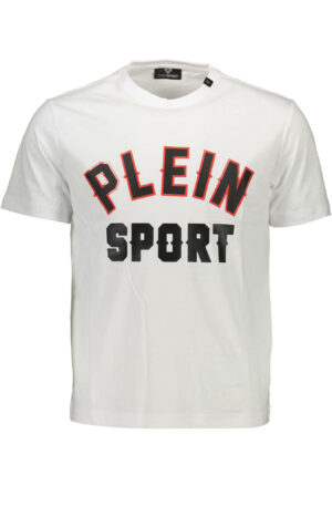 PLEIN SPORT T-SHIRT MANICHE CORTE UOMO BIANCO