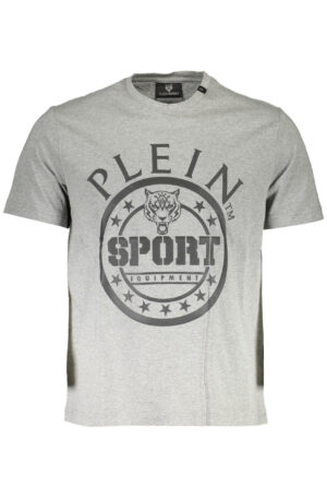 PLEIN SPORT T-SHIRT MANICHE CORTE UOMO GRIGIO