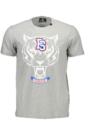 PLEIN SPORT T-SHIRT MANICHE CORTE UOMO GRIGIO