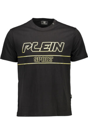 PLEIN SPORT T-SHIRT MANICHE CORTE UOMO NERO