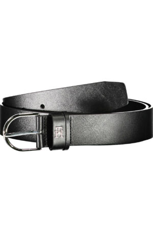 TOMMY HILFIGER CINTURA IN PELLE DONNA NERO