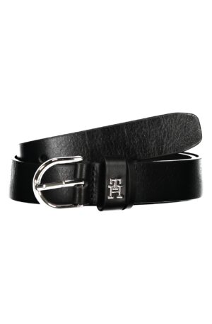 TOMMY HILFIGER CINTURA IN PELLE DONNA NERO
