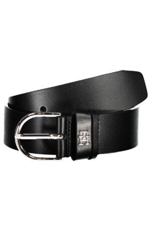 TOMMY HILFIGER CINTURA IN PELLE DONNA NERO