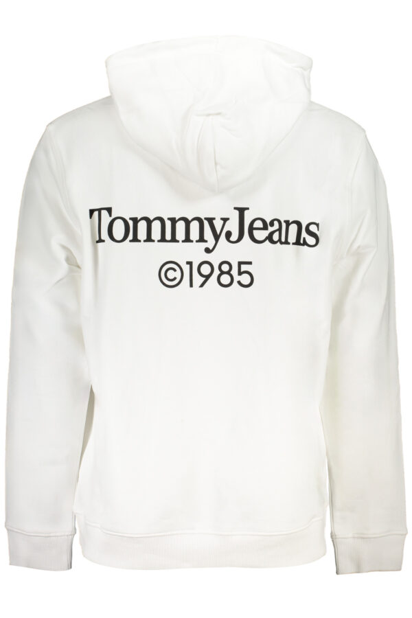 TOMMY HILFIGER FELPA SENZA ZIP UOMO BIANCO - immagine 2
