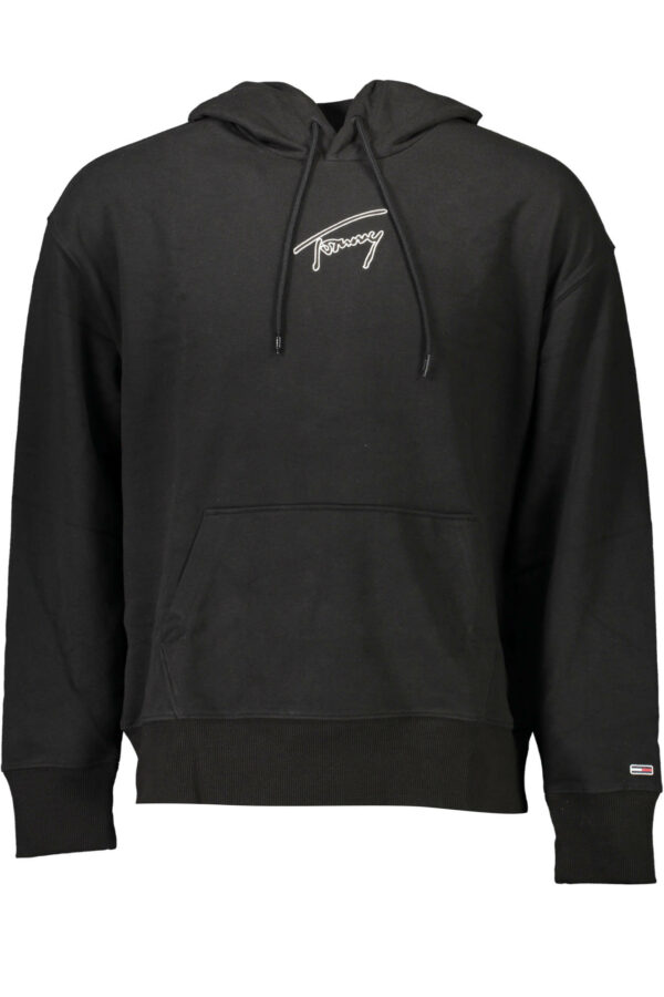 TOMMY HILFIGER FELPA SENZA ZIP UOMO NERO
