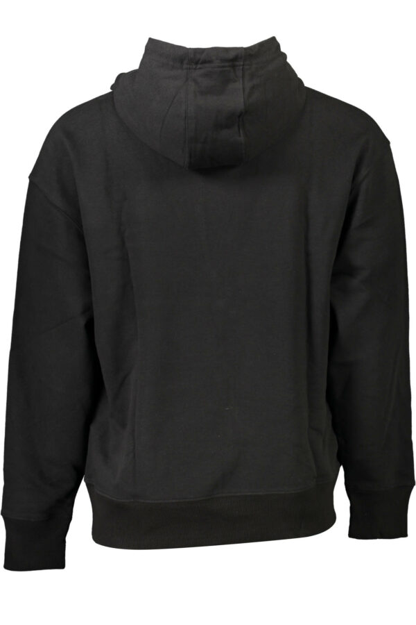TOMMY HILFIGER FELPA SENZA ZIP UOMO NERO - immagine 2