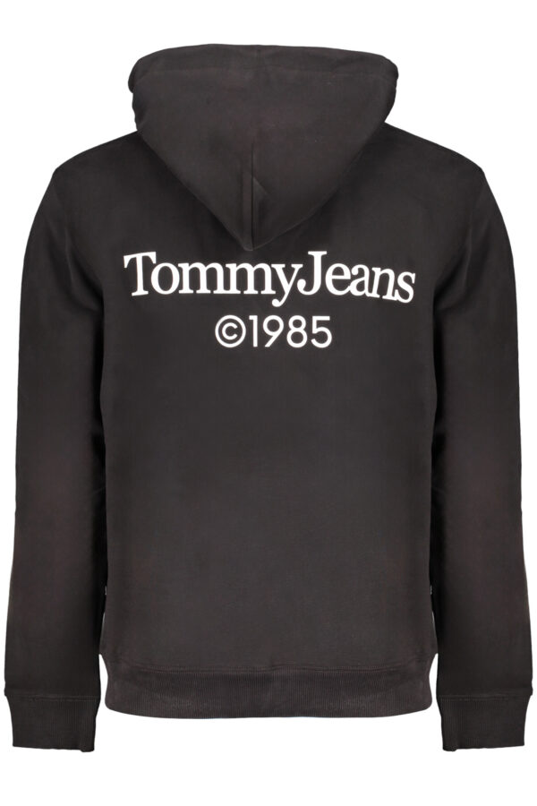 TOMMY HILFIGER FELPA SENZA ZIP UOMO NERO - immagine 2