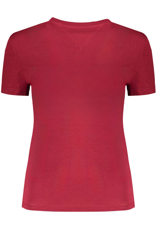 TOMMY HILFIGER T-SHIRT MANICHE CORTE DONNA ROSSO - immagine 2
