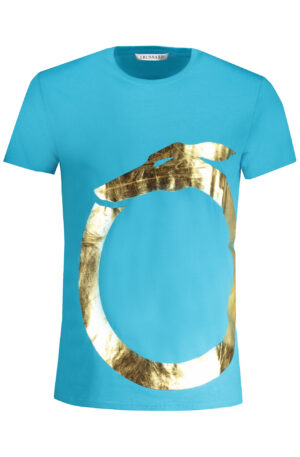TRUSSARDI T-SHIRT MANICHE CORTE UOMO AZZURRO