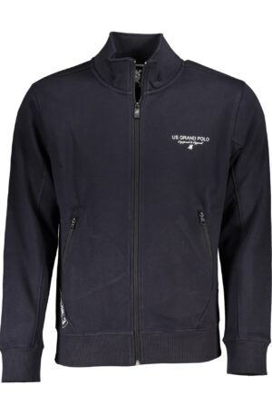 U.S. GRAND POLO FELPA CON ZIP UOMO BLU