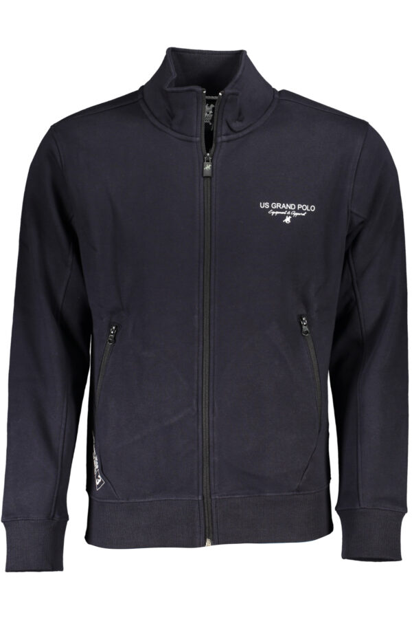 U.S. GRAND POLO FELPA CON ZIP UOMO BLU