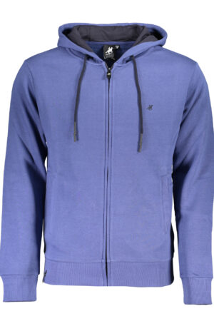 U.S. GRAND POLO FELPA CON ZIP UOMO BLU