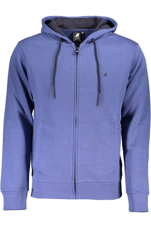 U.S. GRAND POLO FELPA CON ZIP UOMO BLU