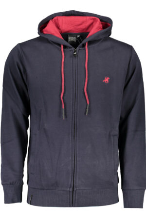 U.S. GRAND POLO FELPA CON ZIP UOMO BLU