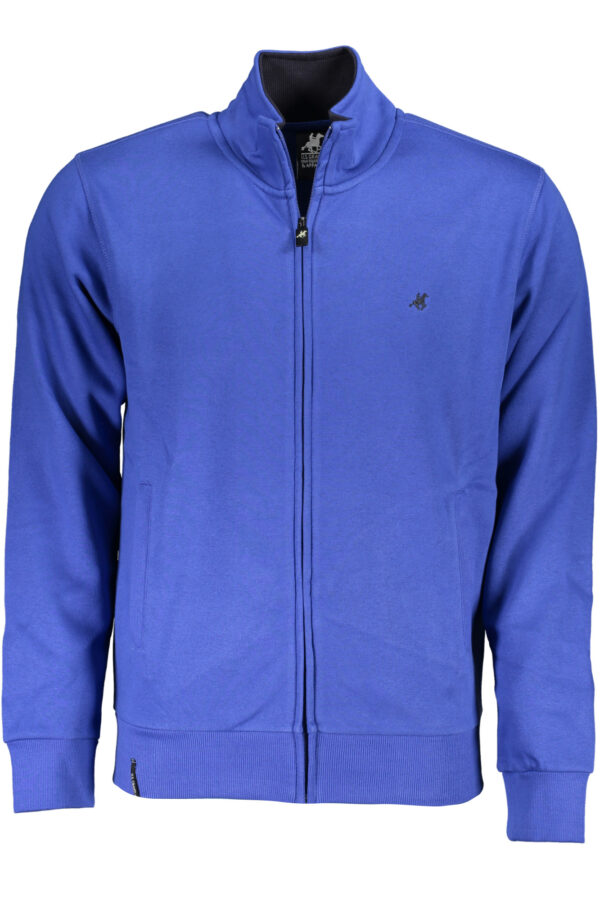 U.S. GRAND POLO FELPA CON ZIP UOMO BLU