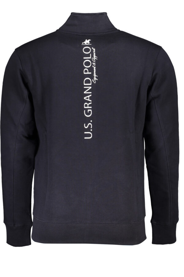 U.S. GRAND POLO FELPA CON ZIP UOMO BLU - immagine 2