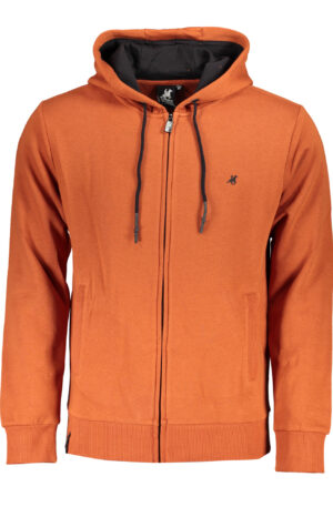 U.S. GRAND POLO FELPA CON ZIP UOMO BRONZO
