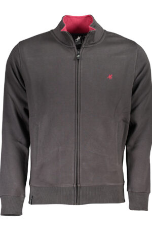 U.S. GRAND POLO FELPA CON ZIP UOMO GRIGIO