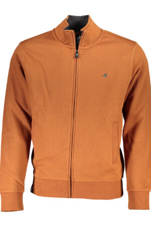 U.S. GRAND POLO FELPA CON ZIP UOMO MARRONE
