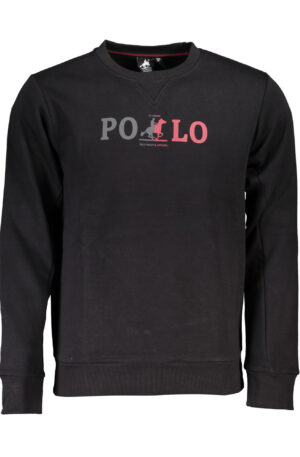 U.S. GRAND POLO FELPA SENZA ZIP UOMO NERO