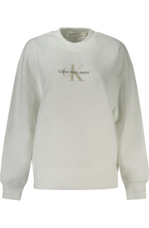 CALVIN KLEIN FELPA SENZA ZIP DONNA BIANCO