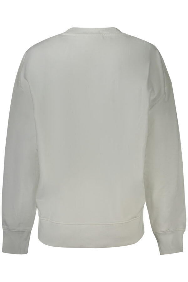 CALVIN KLEIN FELPA SENZA ZIP DONNA BIANCO - immagine 2