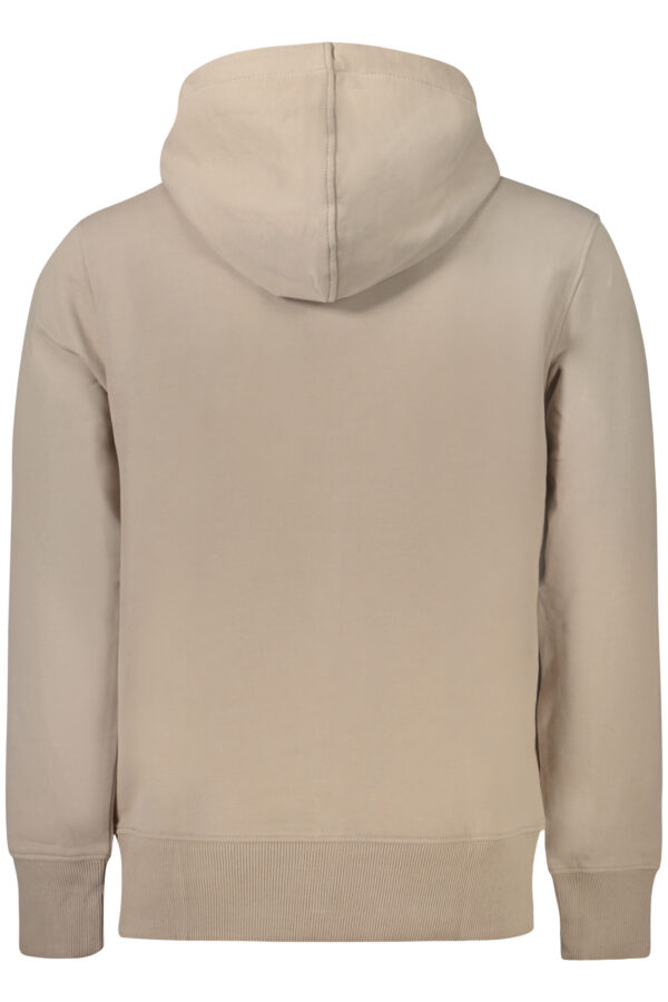 CALVIN KLEIN FELPA SENZA ZIP UOMO BEIGE - immagine 2