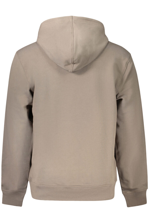 CALVIN KLEIN FELPA SENZA ZIP UOMO MARRONE - immagine 2