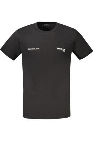 CALVIN KLEIN T-SHIRT MANICHE CORTE UOMO NERO
