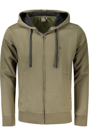COVERI MOVING FELPA CON ZIP UOMO VERDE