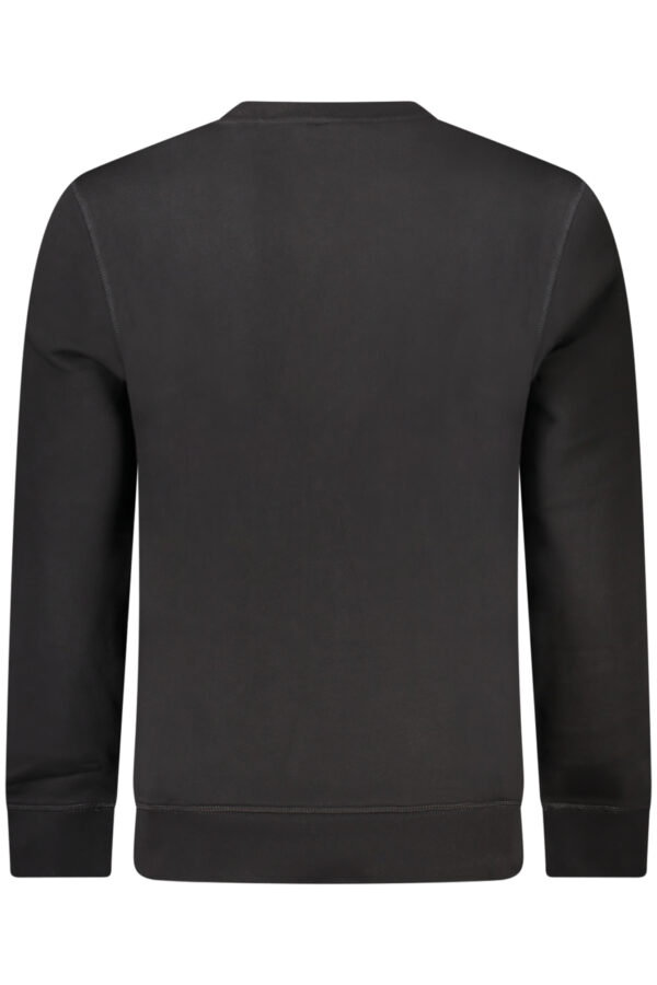 HUGO BOSS FELPA SENZA ZIP UOMO NERO - immagine 2