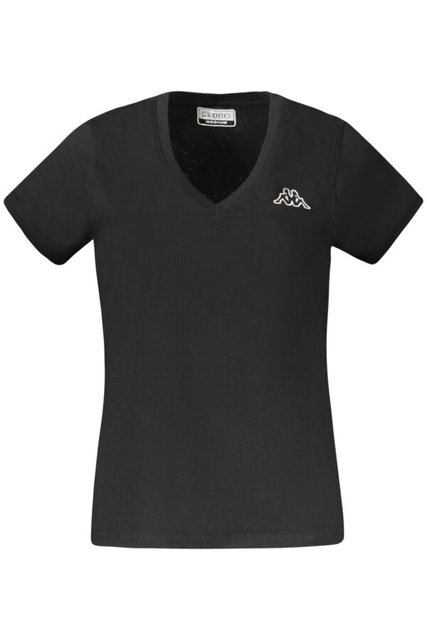 KAPPA T-SHIRT MANICHE CORTE DONNA NERO
